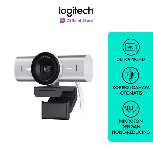 Logitech MX Brio Webcam Streaming UHD 4K,1080p 60FPS, Noise-Cancelling