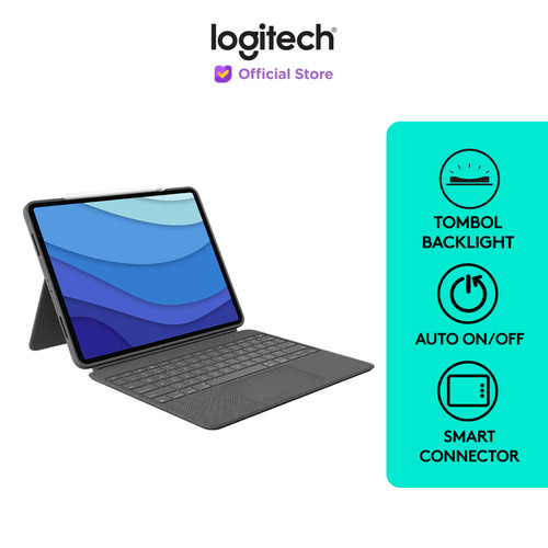 Logitech Combo Touch Keyboard Case Backlit Trackpad iPad Pro 12.9-inch