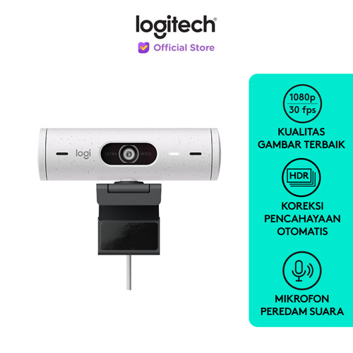 Logitech Brio 500 Webcam Full HD HDR dan Noise Cancelling