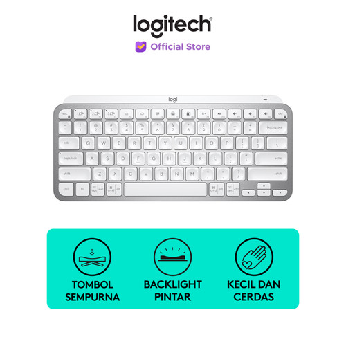 Logitech MX Keys Mini Keyboard Wireless Bluetooth Backlit Gray for Mac