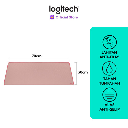 Logitech Desk Mat Studio Series Mouse Pad XL Polos Anti-Slip - Rose