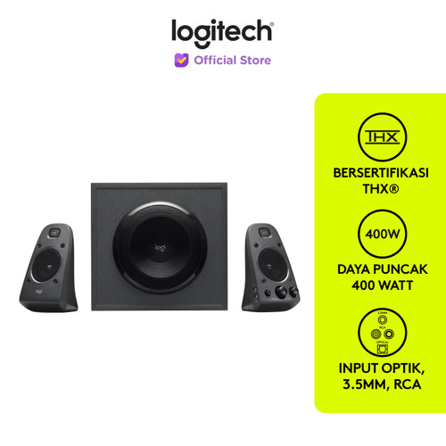 Logitech Z625 2.1 Speaker System Subwoofer Optical Input,THX Certified