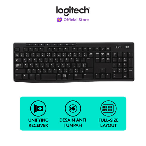 Logitech K270 Keyboard Wireless Full Size