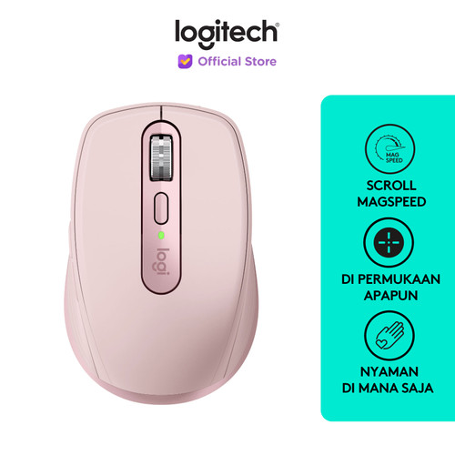 Logitech MX Anywhere 3 Mouse Wireless Performance Compact - Rose