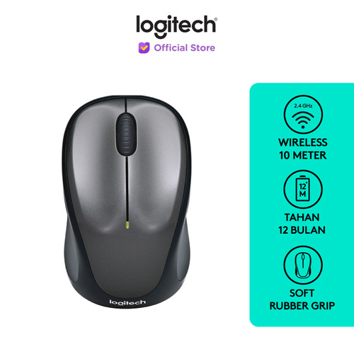 Logitech M235 Mouse Wireless Grip Karet Nyaman - Colt