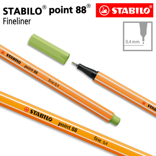 STABILO Point 88 Pistachio / Fineliner / Pen Warna Hijau