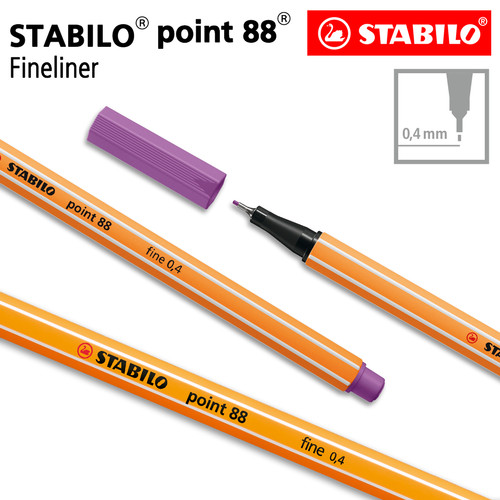 STABILO Point 88 Plum / Fineliner / Pen Warna Ungu