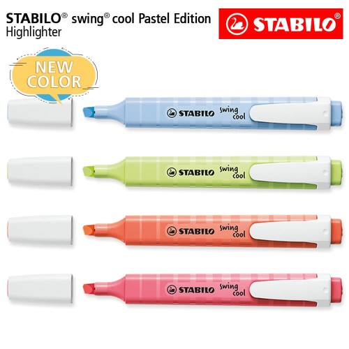 STABILO SET 4 - Swing Cool Pastel Edition / Highlighter Original 4 pcs