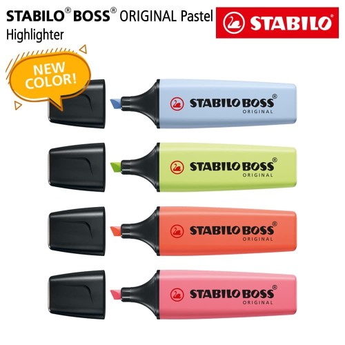 STABILO SET 4 - BOSS Pastel Edition / Highlighter Original 4 pcs