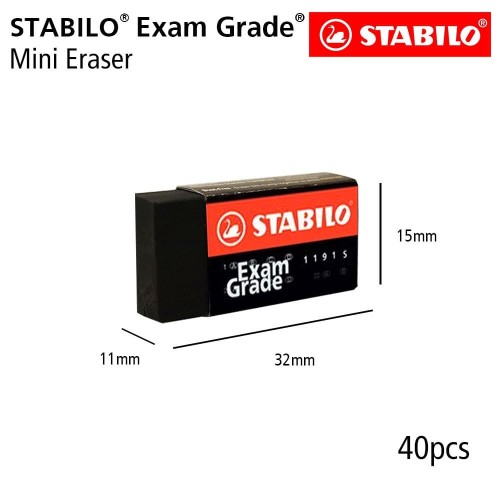 STABILO Exam Grade - Mini Eraser 40pcs / Penghapus Pensil Ujian UNBK