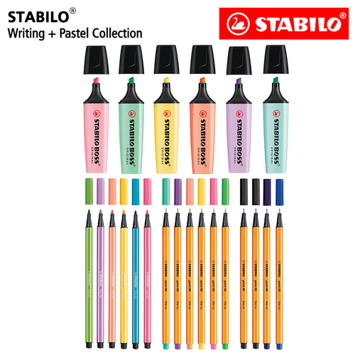 STABILO Pastel Collection - Set 22 BOSS Pen 68 point 88