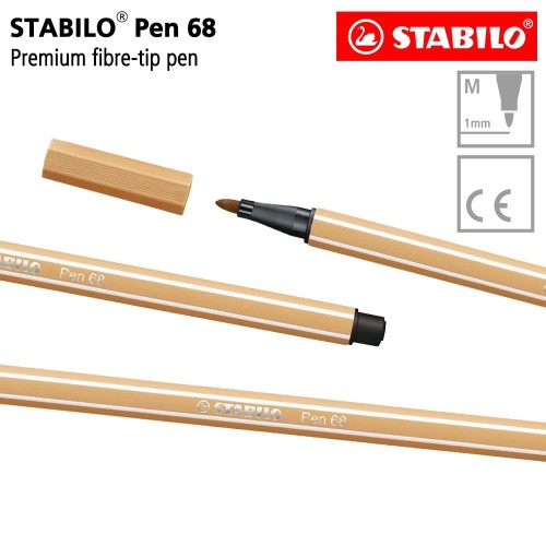 STABILO Pen 68 Light Ochre Isi 1 pcs / Highlighter Pen / Marker