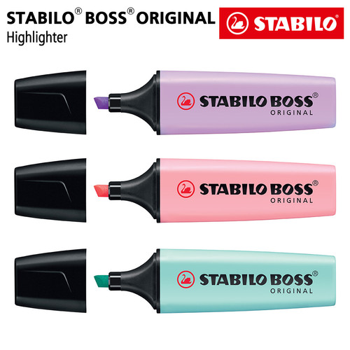 STABILO SET 3 - BOSS Pastel / Highlighter Original / Lilac Pink Turquo