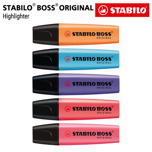 STABILO SET 5 - STABILO BOSS ORIGINAL / Highlighter Marker Murah