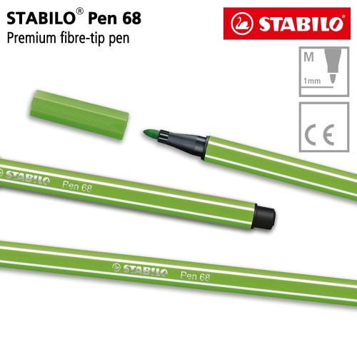 STABILO Pen 68 Light Green 1 pcs / Highlighter Pen / Marker / Hijau