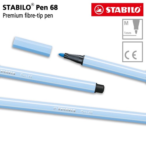 STABILO Pen 68 Ice Blue 1 pcs / Highlighter Pen / Marker / Biru