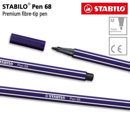 STABILO Pen 68 Prussian Blue 1 pcs / Highlighter Pen / Marker / Biru