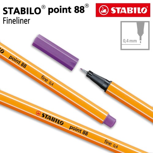 STABILO Point 88 Violet 1pcs / Fineliner / Pen Warna Ungu