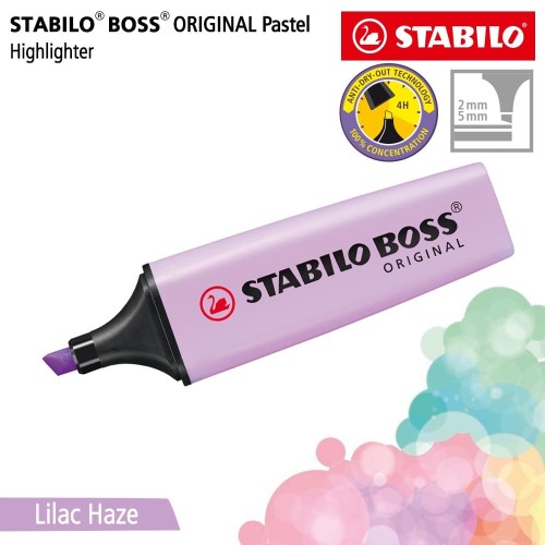 STABILO BOSS PASTEL Lilac Haze / Highlighter Original Warna Ungu