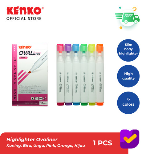 KENKO HIGHLIGHTER / Stabilo / Penanda Warna OVALINER