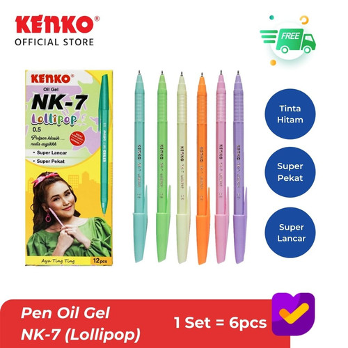 KENKO PEN GEL OIL NK-7 versi Socute dan Lollipop