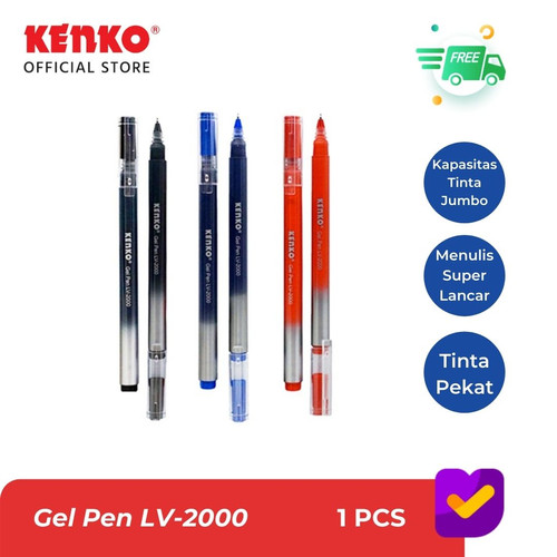 KENKO GEL PEN / PEN GEL / PEN TINTA GEL / PULPEN GEL LV-2000