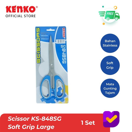 KENKO SCISSOR KS-848SG Soft Grip Large