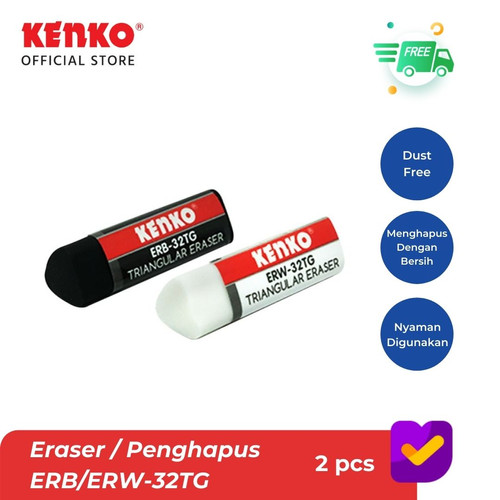 KENKO ERASER ERB/ERW-32TG Triangular - 2 PCS