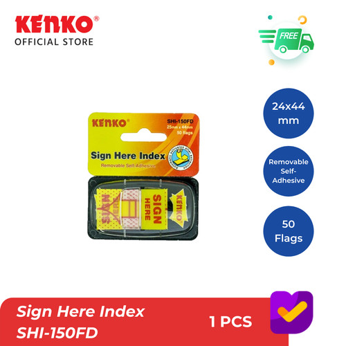 KENKO SIGN HERE INDEX / Memo Indeks SHI-150FD 25 Mm x 44 Mm