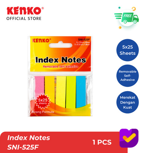 KENKO STICK NOTE INDEX / Memo Stick / Kertas Memo SNI-525F Index Flat