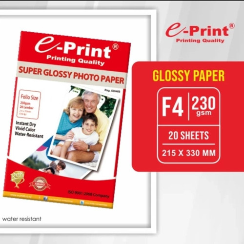 kertas glossy foto folio 230 gram