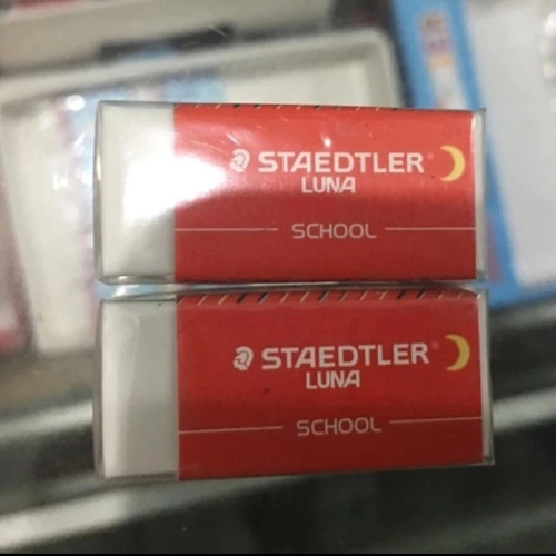 penghapus pensil eraser kecil putih Luna staedtler ori