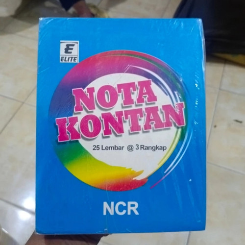 nota kontan 3 ply / buku nota 3 rangkap besar  1 pak 5 buku