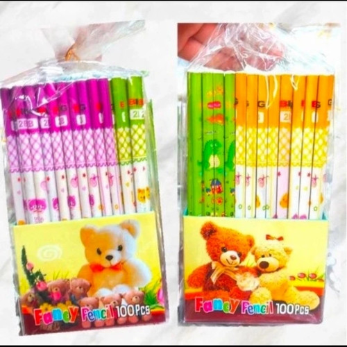 pensil 2B fancy murah 1 pak isi100pcs