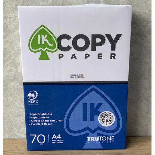 kertas hvs a4 70gr IK COPY PAPER/ kertas photocopy