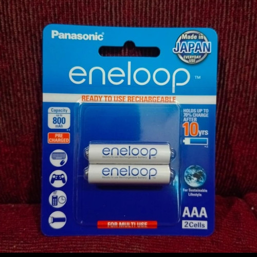 batray panasonic eneloop rachargeable 800mAh AAA