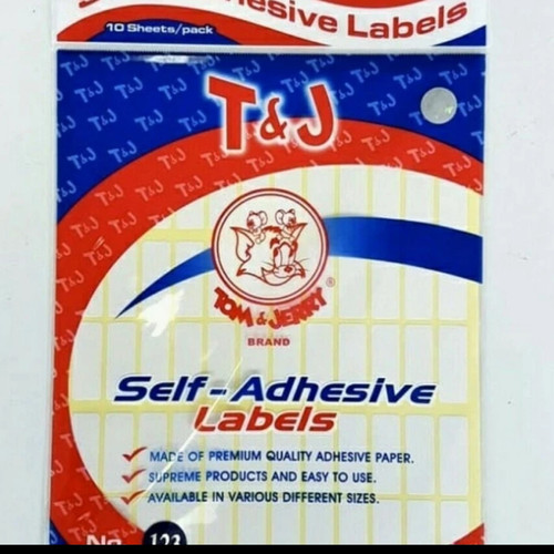 label tom and jerry 123 self adhesive