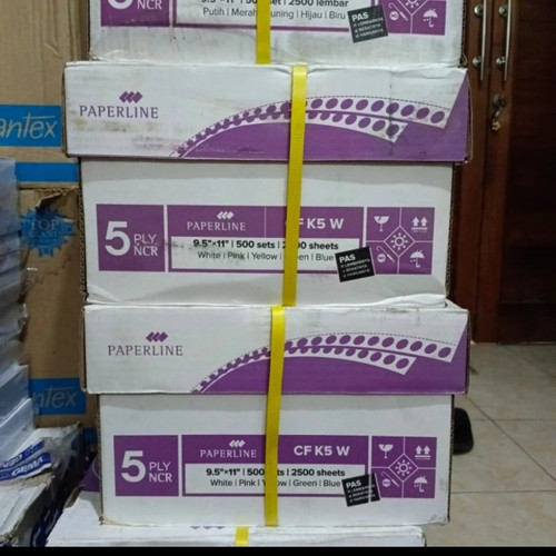 continuous form / kertas komputer 5 ply 9,5 X 11 warna(NCR) paperline