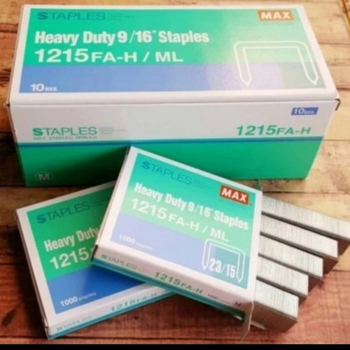 isi Staples max 1215 FA-H-max/ML 23/15 /heavy duty 9/16 max