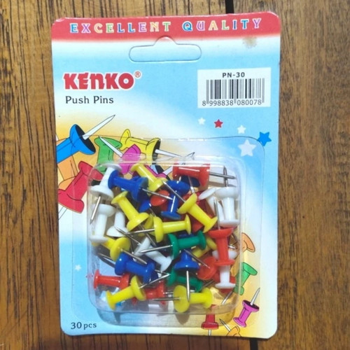 pushpin kenko warna isi 30 pcs