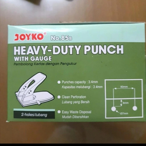 punch joyko 85/pembolong kertas besar 2 lubang/perforator