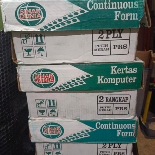 kertas continuous form 2 ply 9.5 x 11 sinar dunia