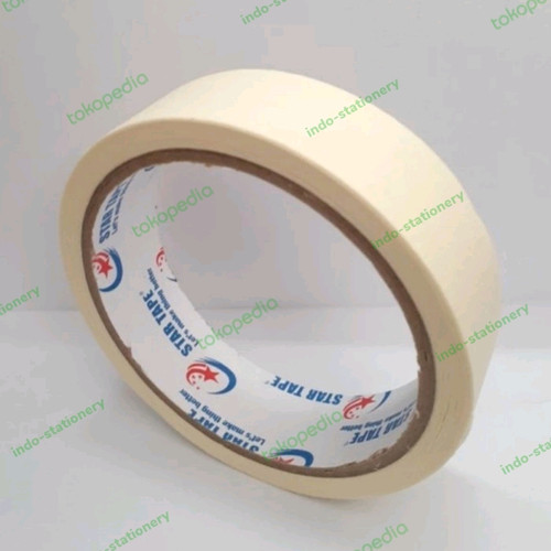 isolasi tape kertas 24mm x 14meter/masking tape