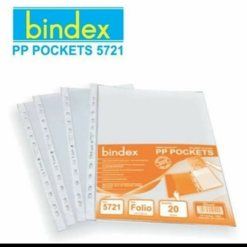 map plastik/pp pocket Folio/F4  5721/ 1 pak 20 shet