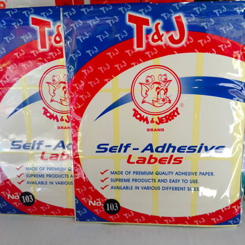 label tom and jery 103 # self- adhesive