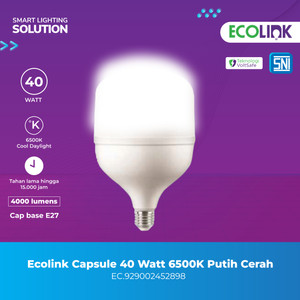 Ecolink Lampu Capsule 40 Watt 6500K Putih Cerah