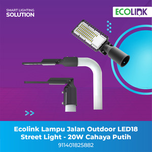 Ecolink Lampu Jalan Outdoor LED18 Street Light - 20W Cahaya Putih