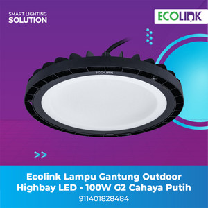 Ecolink Lampu Gantung Outdoor Highbay LED - 100W G2 Cahaya Putih