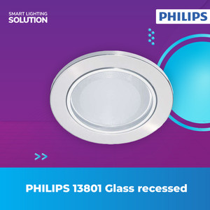 Philips Rumah Lampu Downlight Inbow Glass recessed Nickel 13801