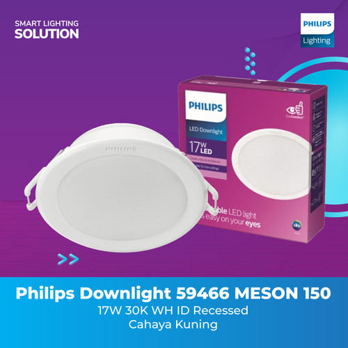 Philips Lampu Downlight MESON 150 - Cahaya Kuning 17W 30K